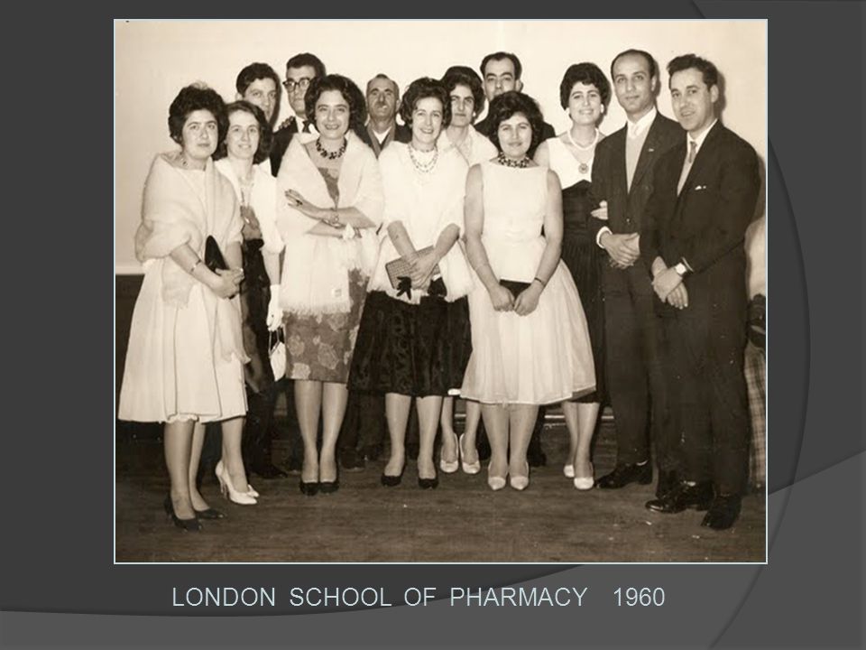 LONDON SCHOOL OF PHARMACY 1960