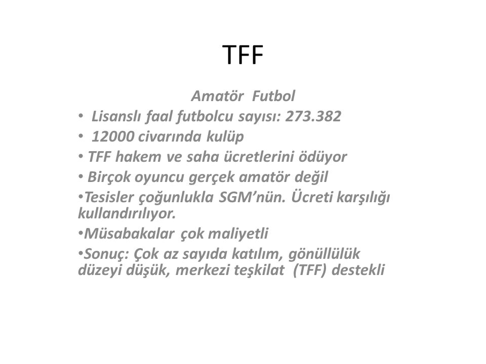 TFF Amatör Futbol Lisanslı faal futbolcu sayısı: