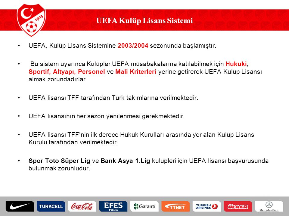 UEFA Kulüp Lisans Sistemi
