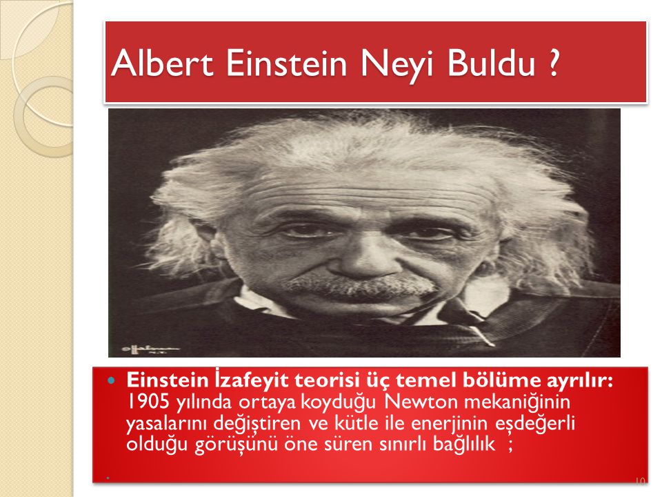 Albert Einstein Neyi Buldu