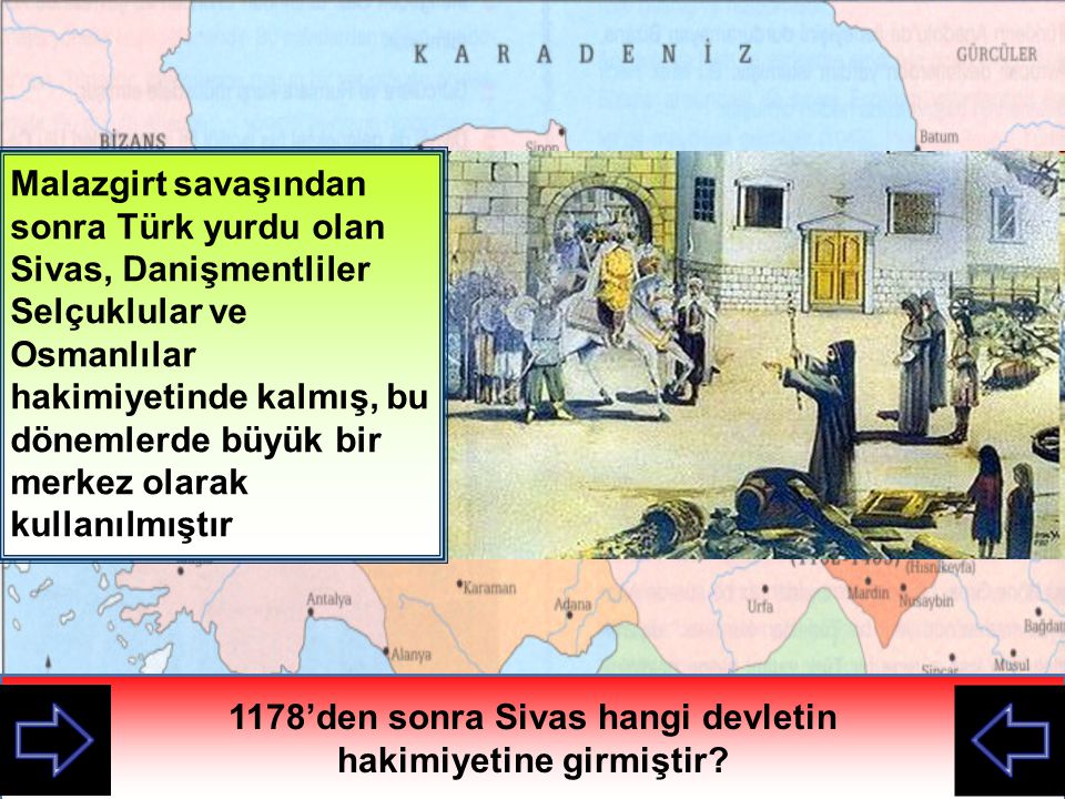 1178’den sonra Sivas hangi devletin hakimiyetine girmiştir