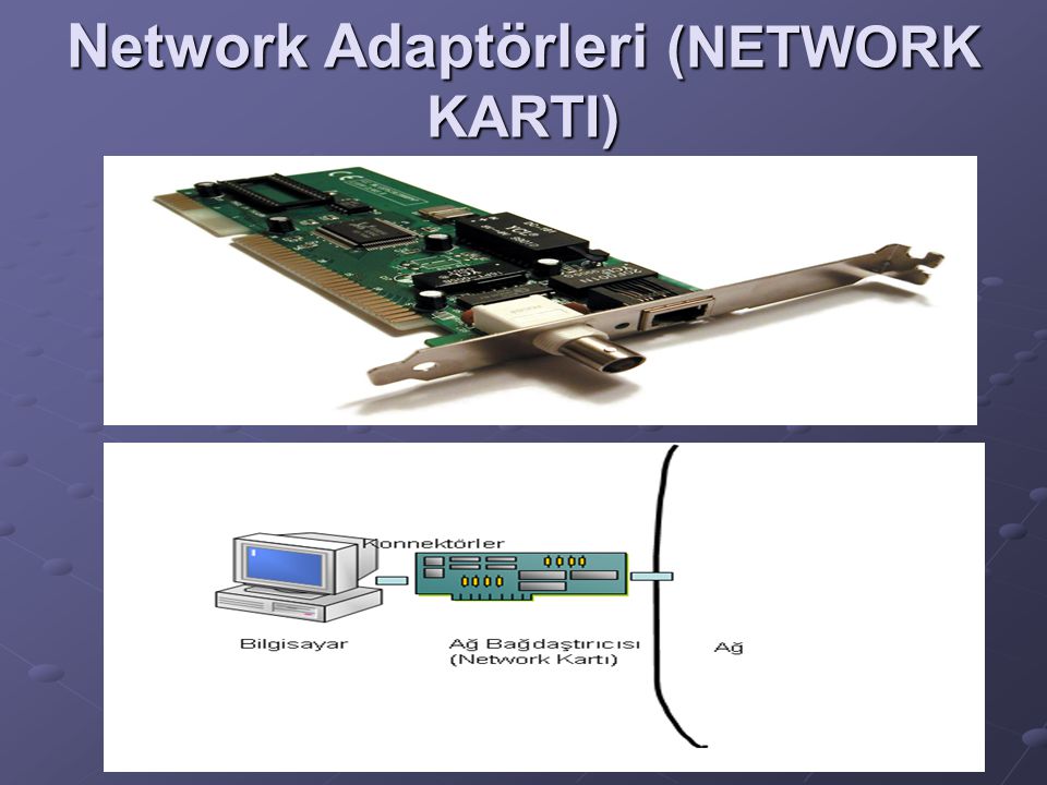 Network Adaptörleri (NETWORK KARTI)