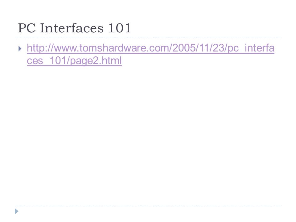 PC Interfaces ces_101/page2.html