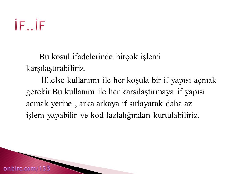 İF..İF