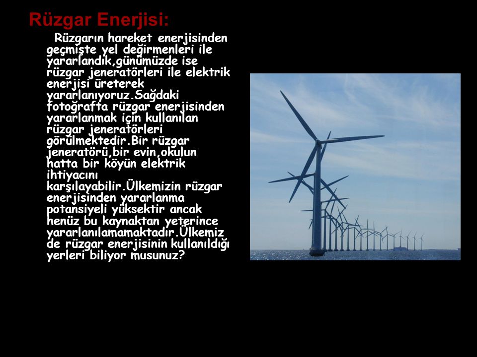 Rüzgar Enerjisi: