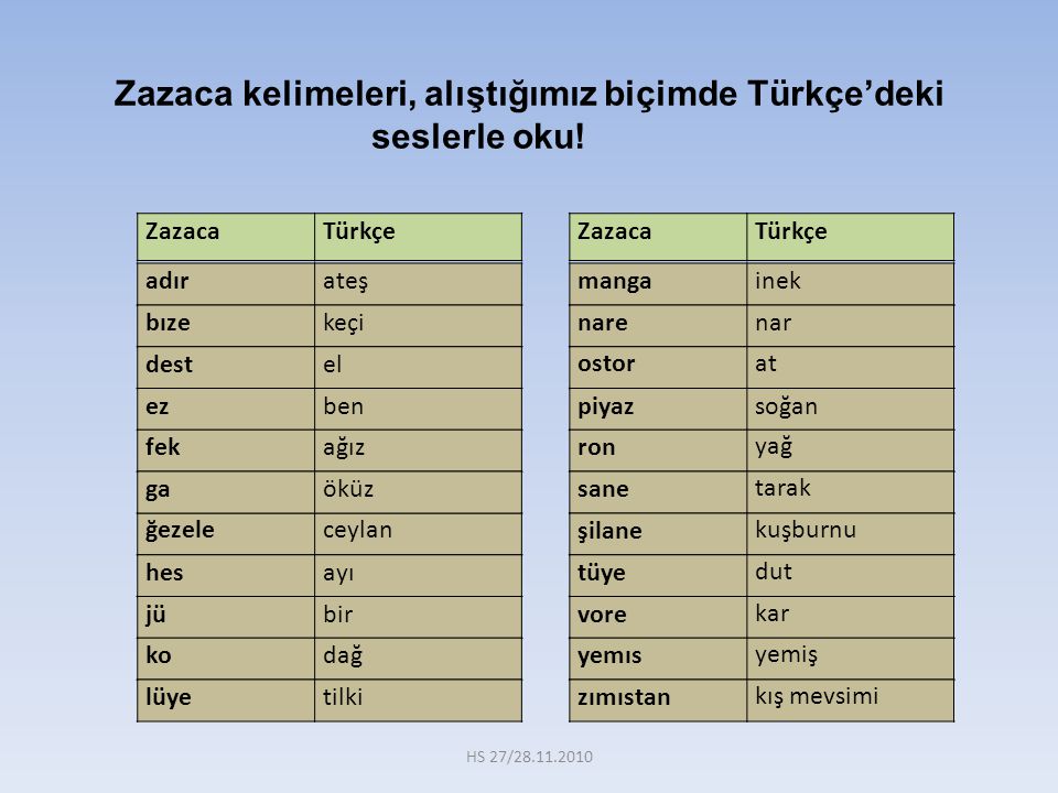 Turkce Kurtce