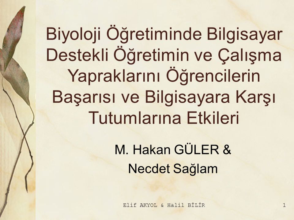 Elif AKYOL & Halil BİLİR