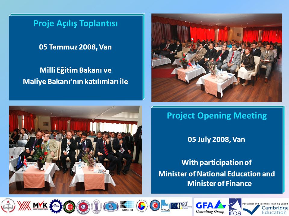 Proje Açılış Toplantısı Project Opening Meeting