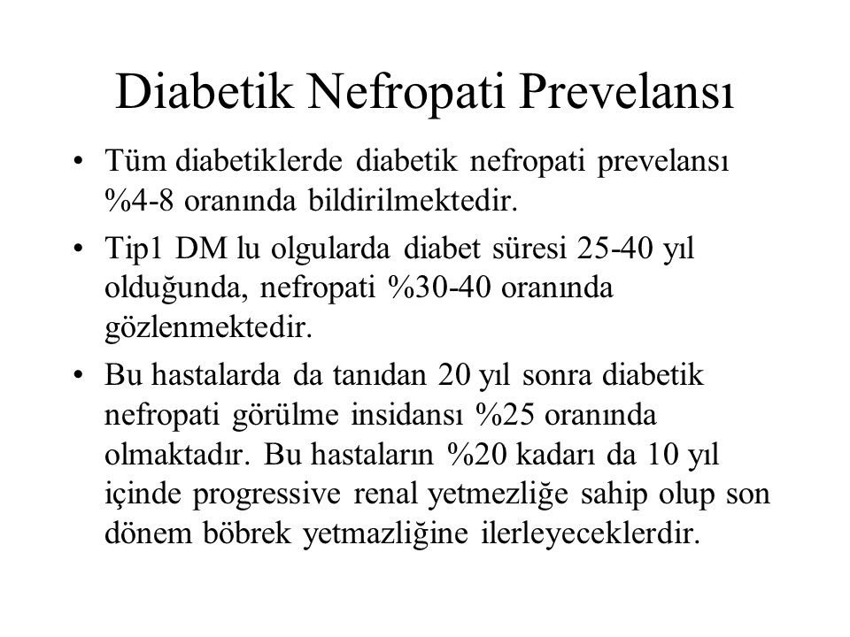 Diabetik Nefropati Prevelansı