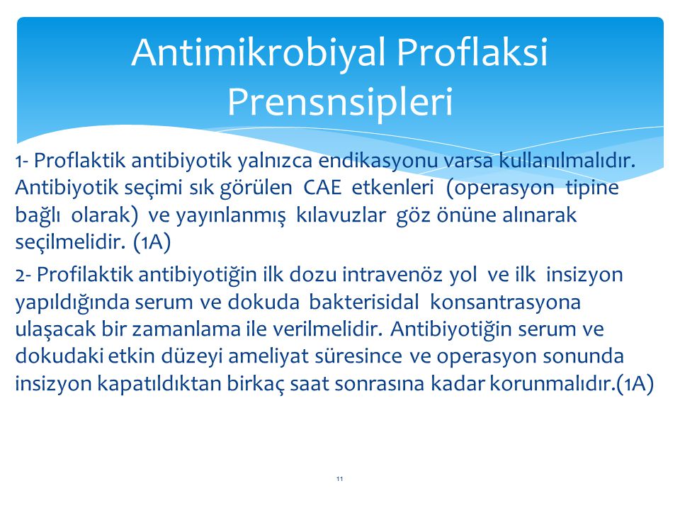 Antimikrobiyal Proflaksi Prensnsipleri