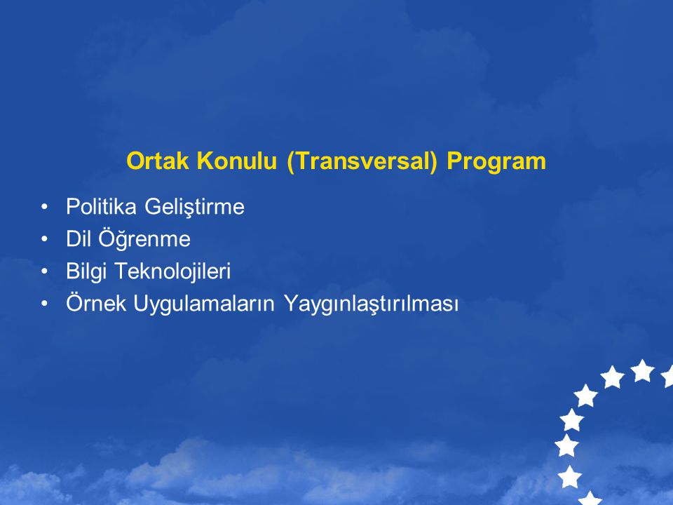 Ortak Konulu (Transversal) Program