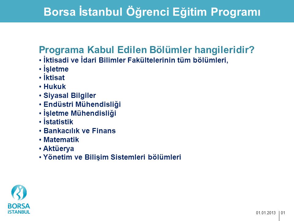 borsa istanbul a snin genel tanitimi kariyer imkanlari ve ogrenci egitim programi ppt indir