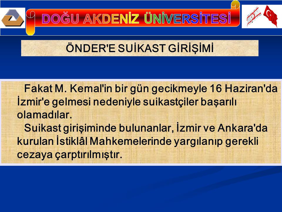 DOĞU AKDENİZ ÜNİVERSİTESİ - Ppt Indir