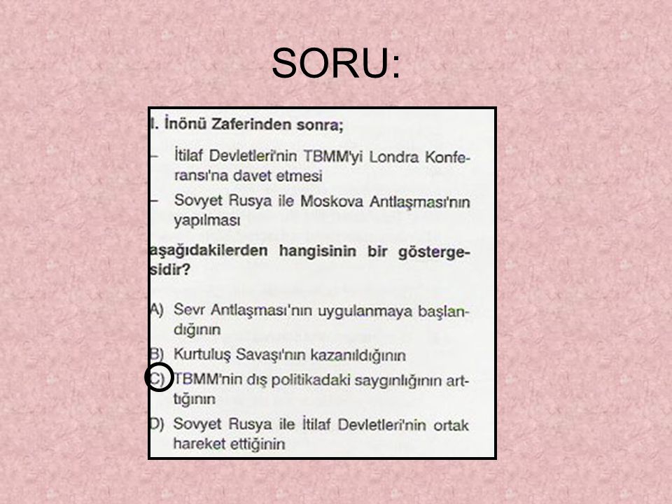 SORU: