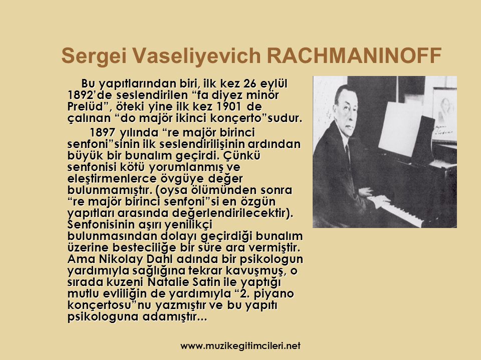 Sergei Vaseliyevich RACHMANINOFF