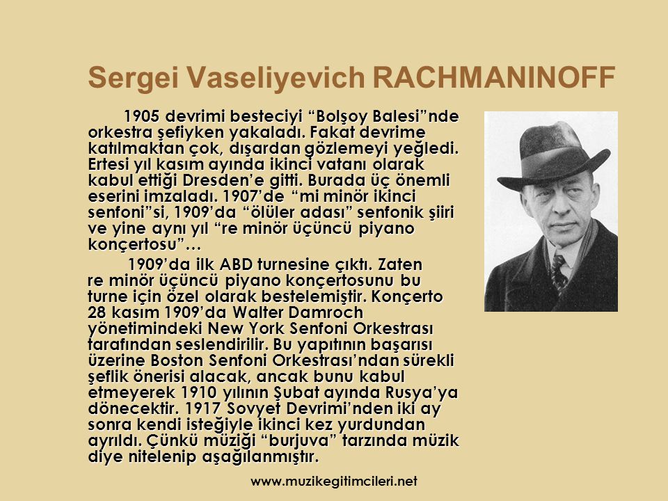 Sergei Vaseliyevich RACHMANINOFF