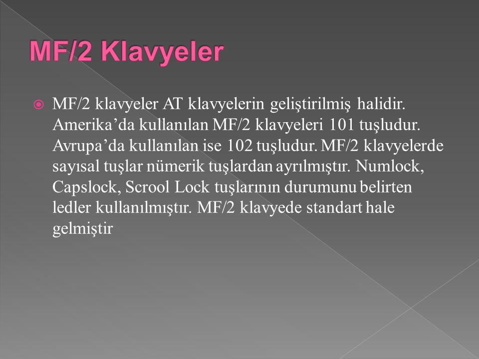 MF/2 Klavyeler