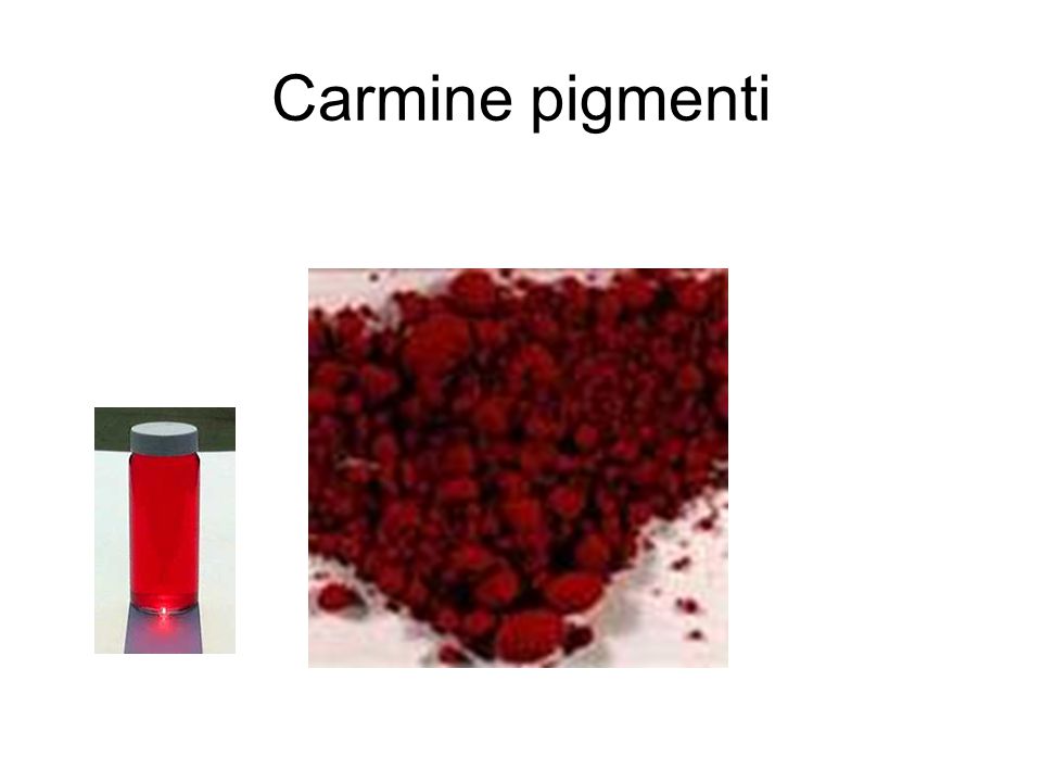 Carmine pigmenti