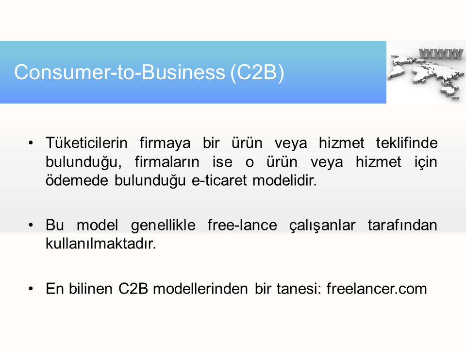 Consumer-to-Business (C2B)