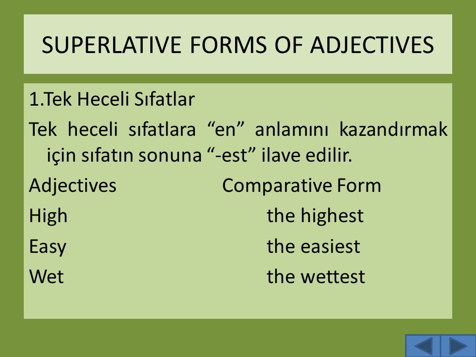 Form the comparative and superlative forms tall