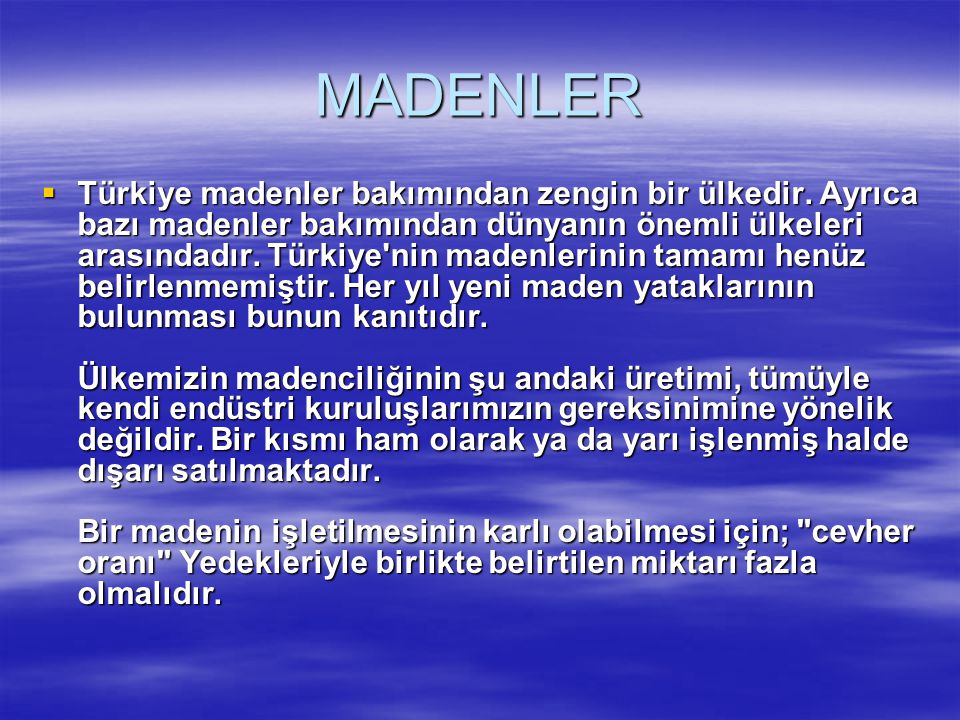MADENLER