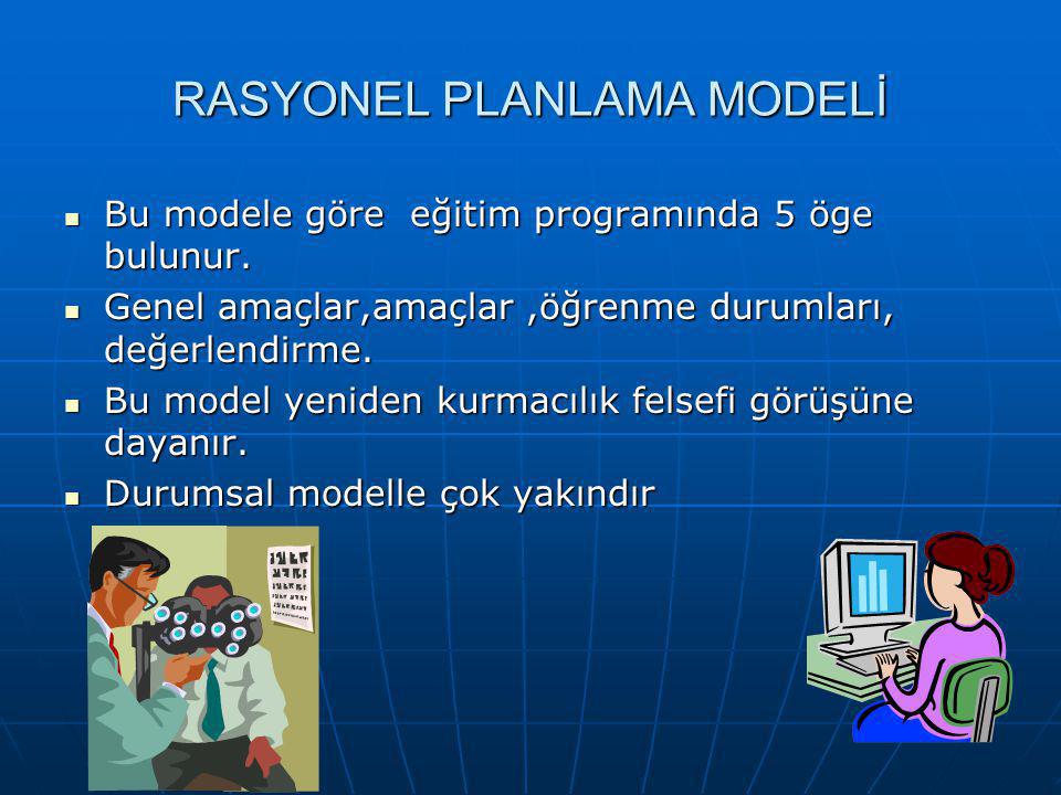 RASYONEL PLANLAMA MODELİ
