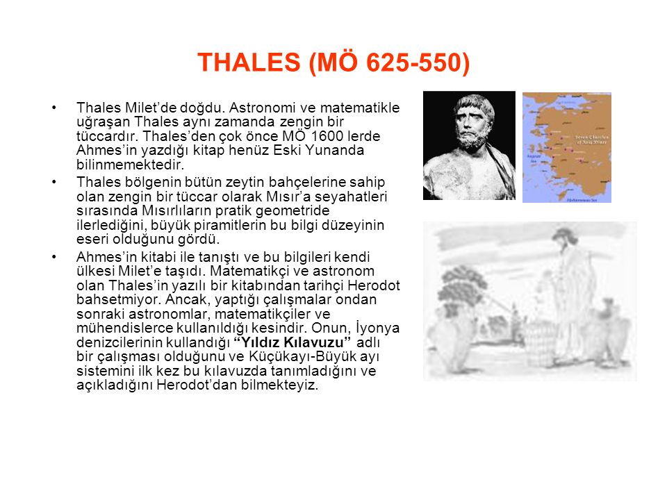 THALES (MÖ 625‑550)
