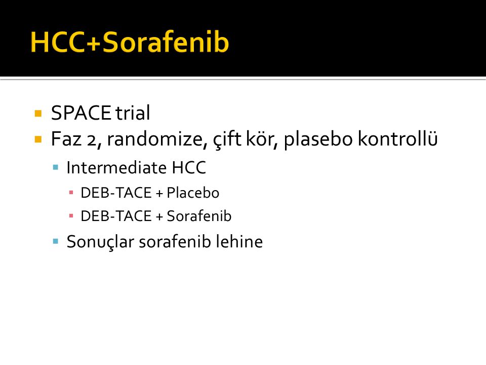 HCC+Sorafenib SPACE trial
