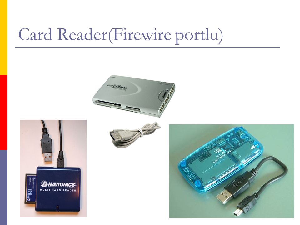Card Reader(Firewire portlu)