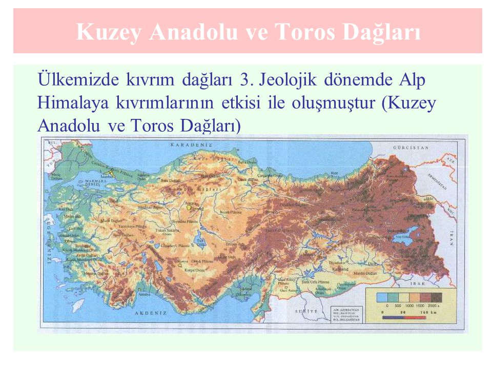 Kuzey Anadolu ve Toros Dağları