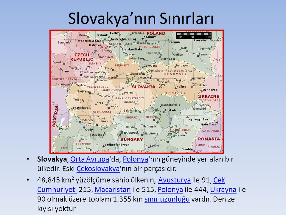 Slovakya’nın Sınırları