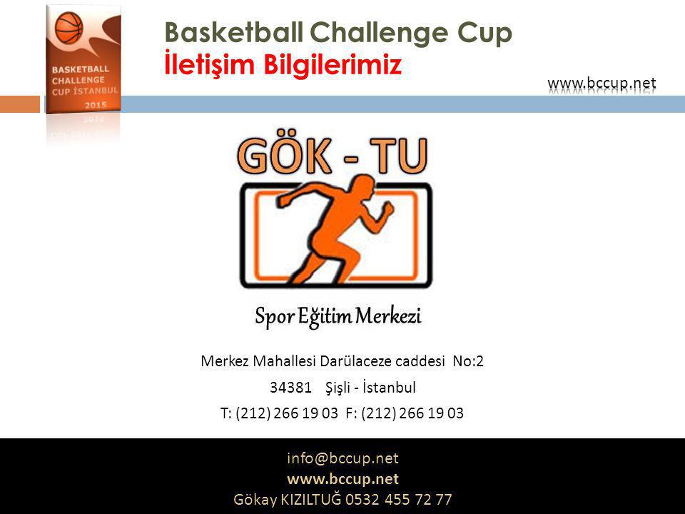 Basketball Challenge Cup İletişim Bilgilerimiz