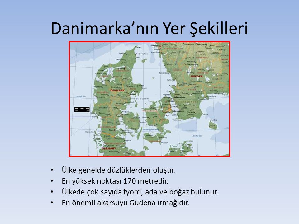 Danimarka’nın Yer Şekilleri