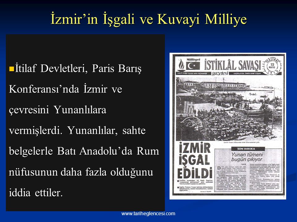 İzmir’in İşgali ve Kuvayi Milliye