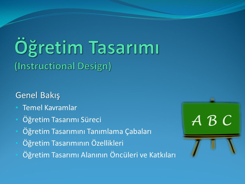 Öğretim Tasarımı (Instructional Design)