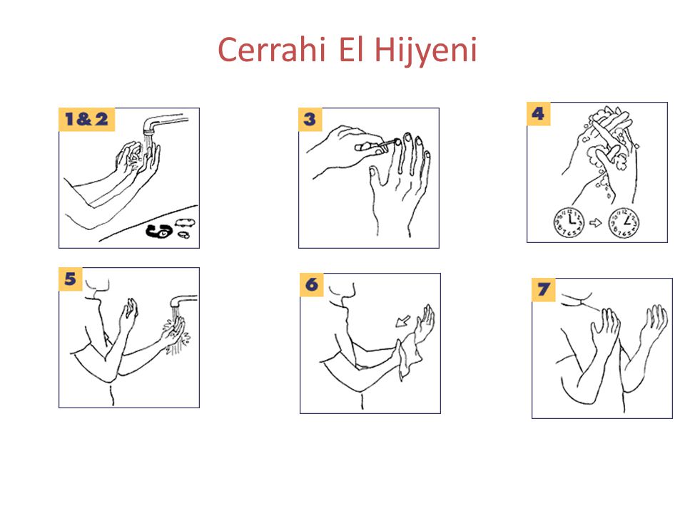 Cerrahi El Hijyeni Warm water makes antiseptics and soap work more effectively.