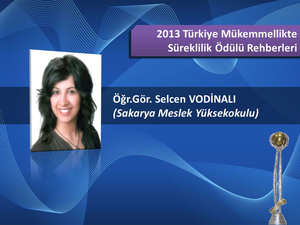 2013 Türkiye Mükemmellikte Süreklilik Ödülü Rehberleri