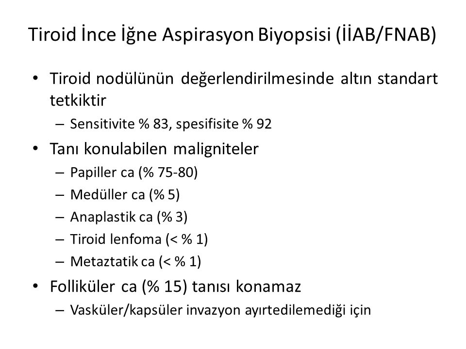 Tiroid İnce İğne Aspirasyon Biyopsisi (İİAB/FNAB)