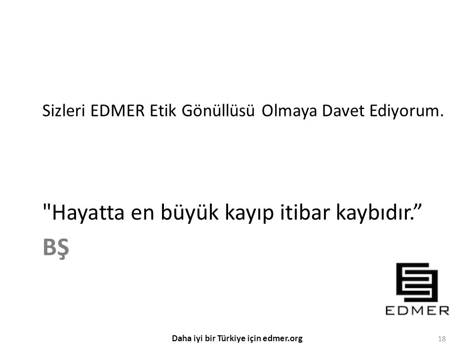 Daha iyi bir Türkiye için edmer.org