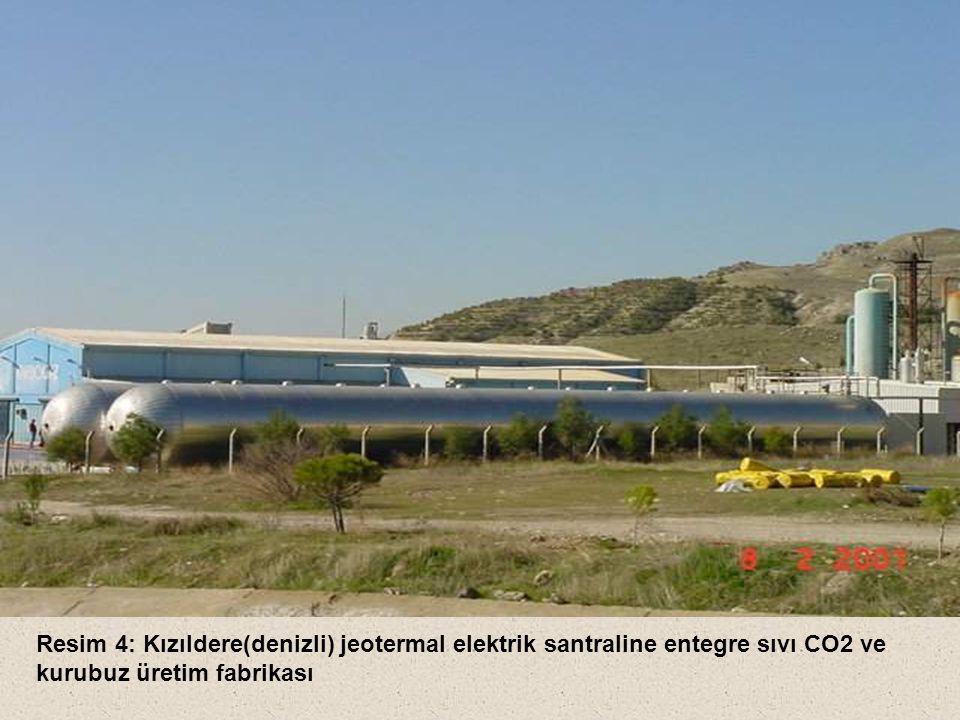 Resim 4: Kızıldere(denizli) jeotermal elektrik santraline entegre sıvı CO2 ve kurubuz üretim fabrikası