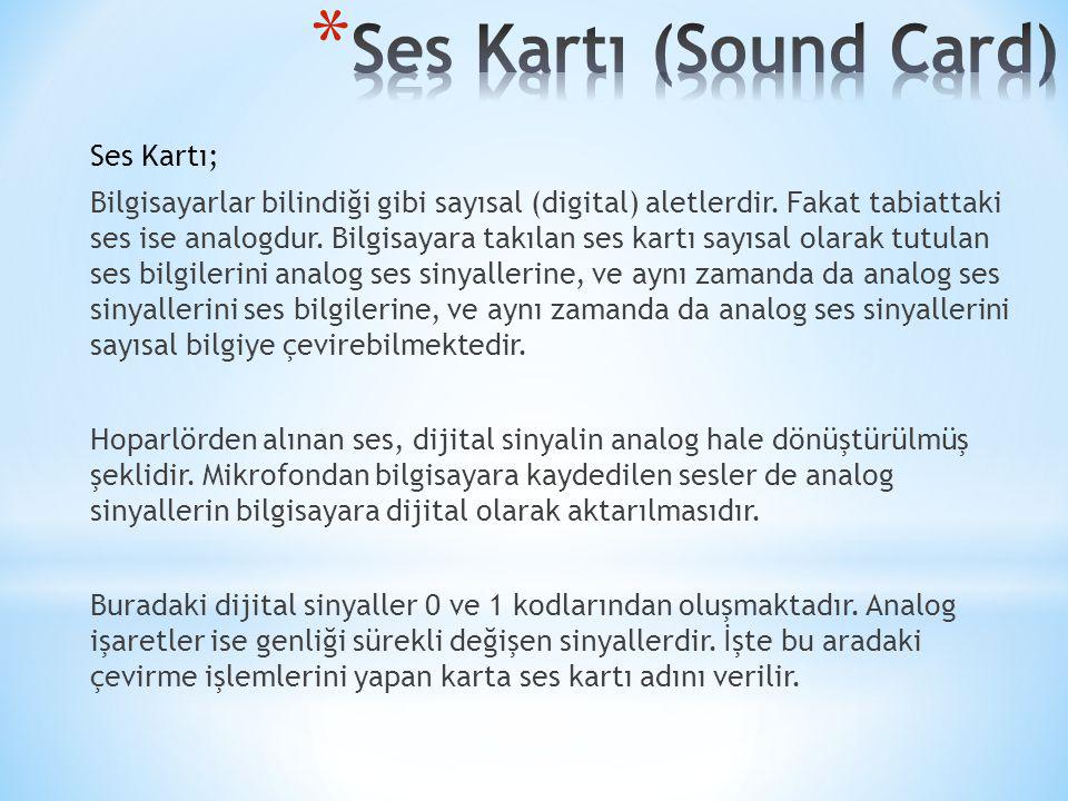 Ses Kartı (Sound Card)