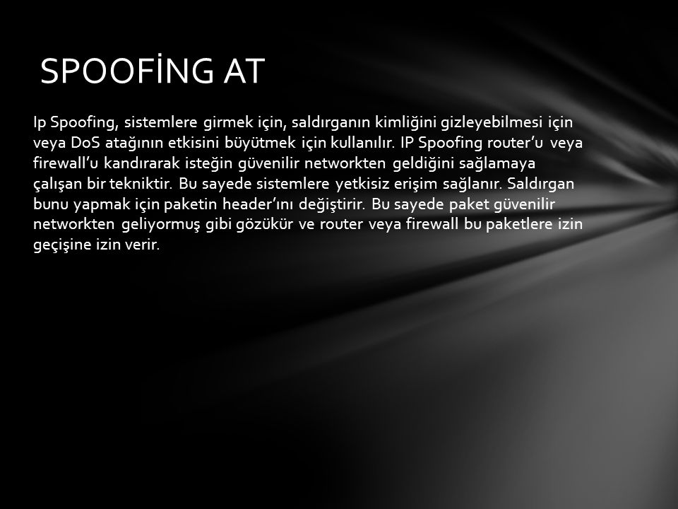 SPOOFİNG AT
