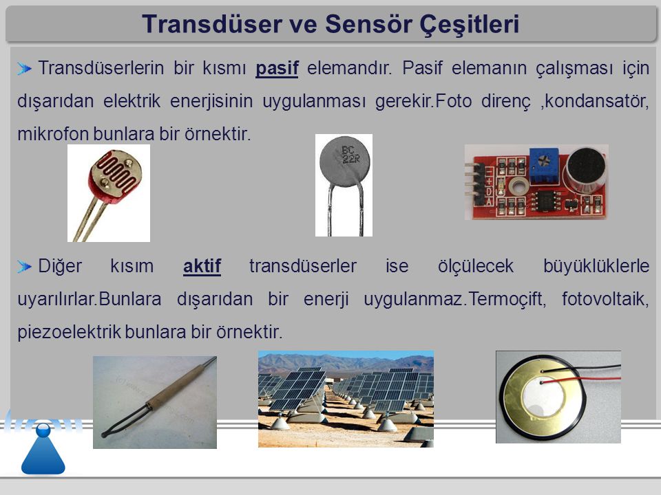 Transdüser ve Sensör Çeşitleri
