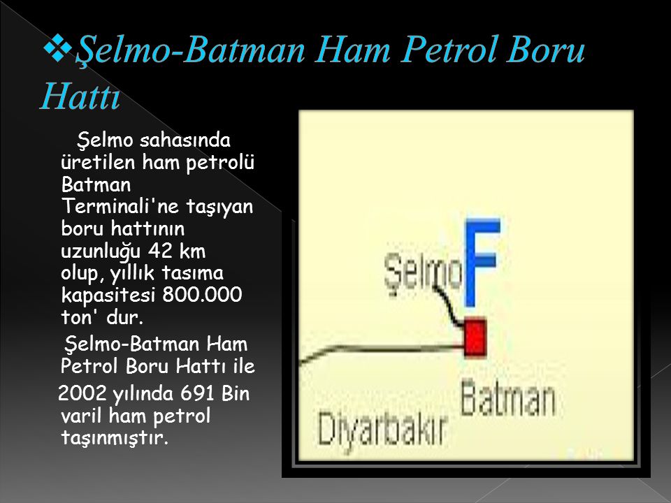 Şelmo-Batman Ham Petrol Boru Hattı