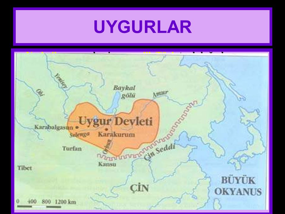 UYGURLAR Yerleşik yaşamı benimseyen ilk Türk topluluğudur.