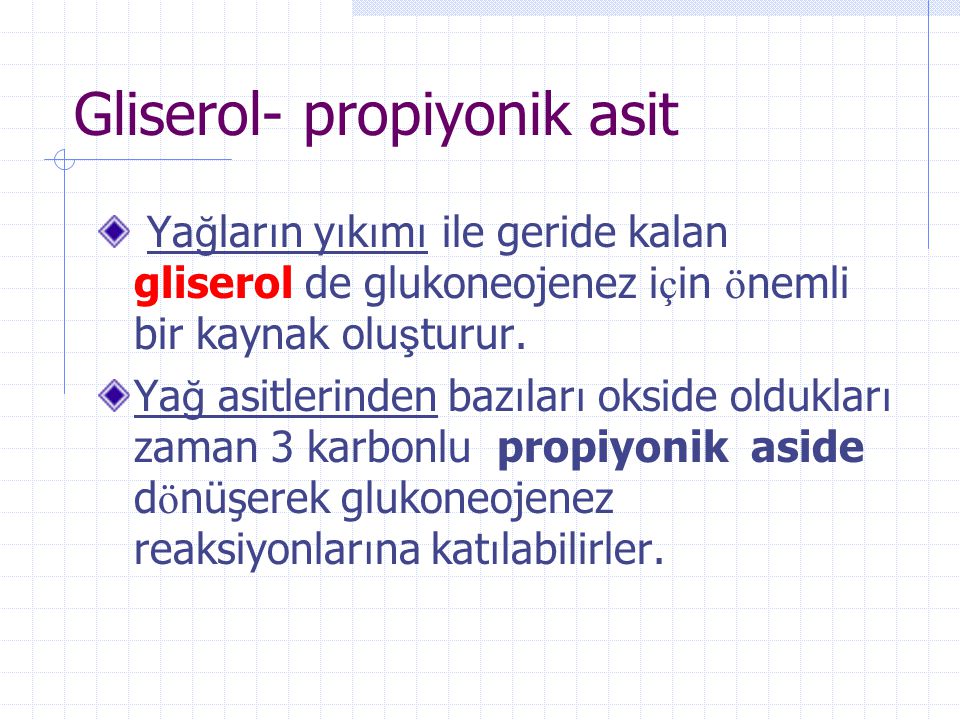 Gliserol- propiyonik asit