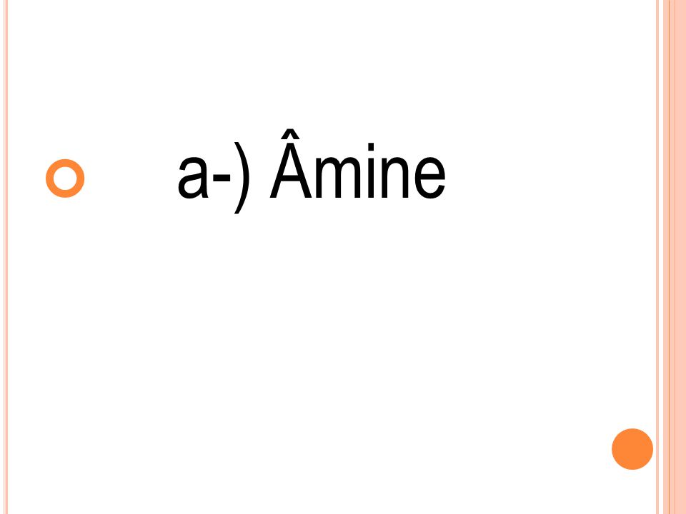 a-) Âmine
