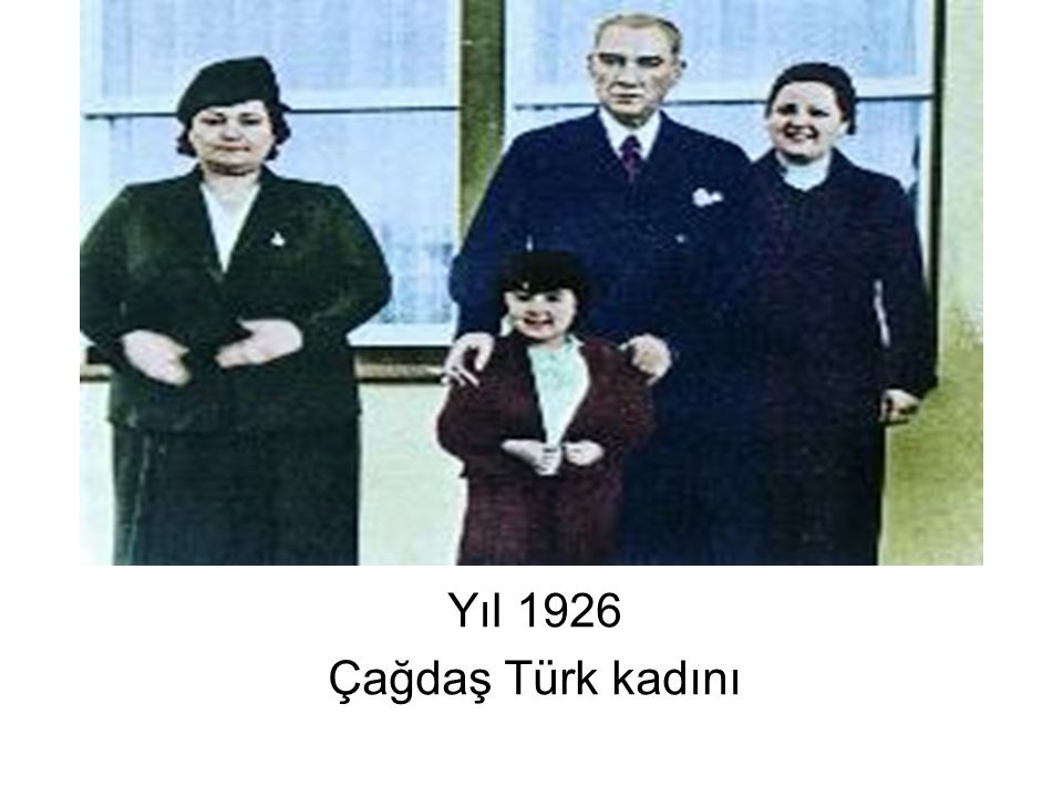 Yıl 1926 Çağdaş Türk kadını