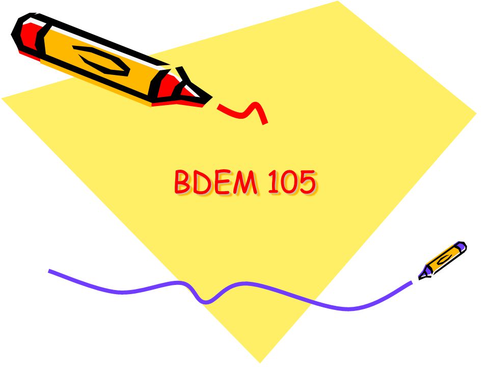 BDEM 105