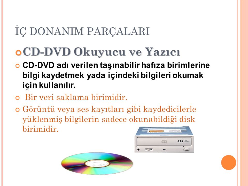 CD-DVD Okuyucu ve Yazıcı
